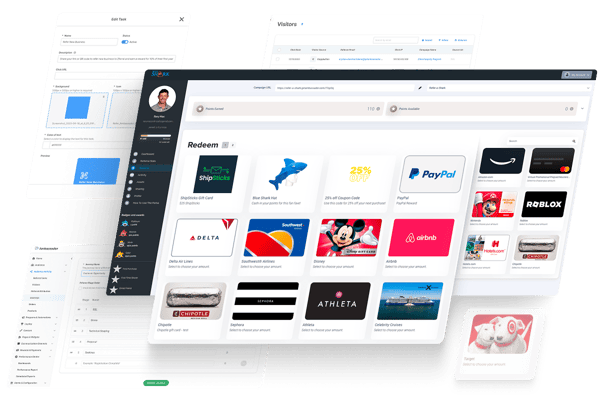 Ambassador affiliate payment tools showing commission rules and automated payout management
