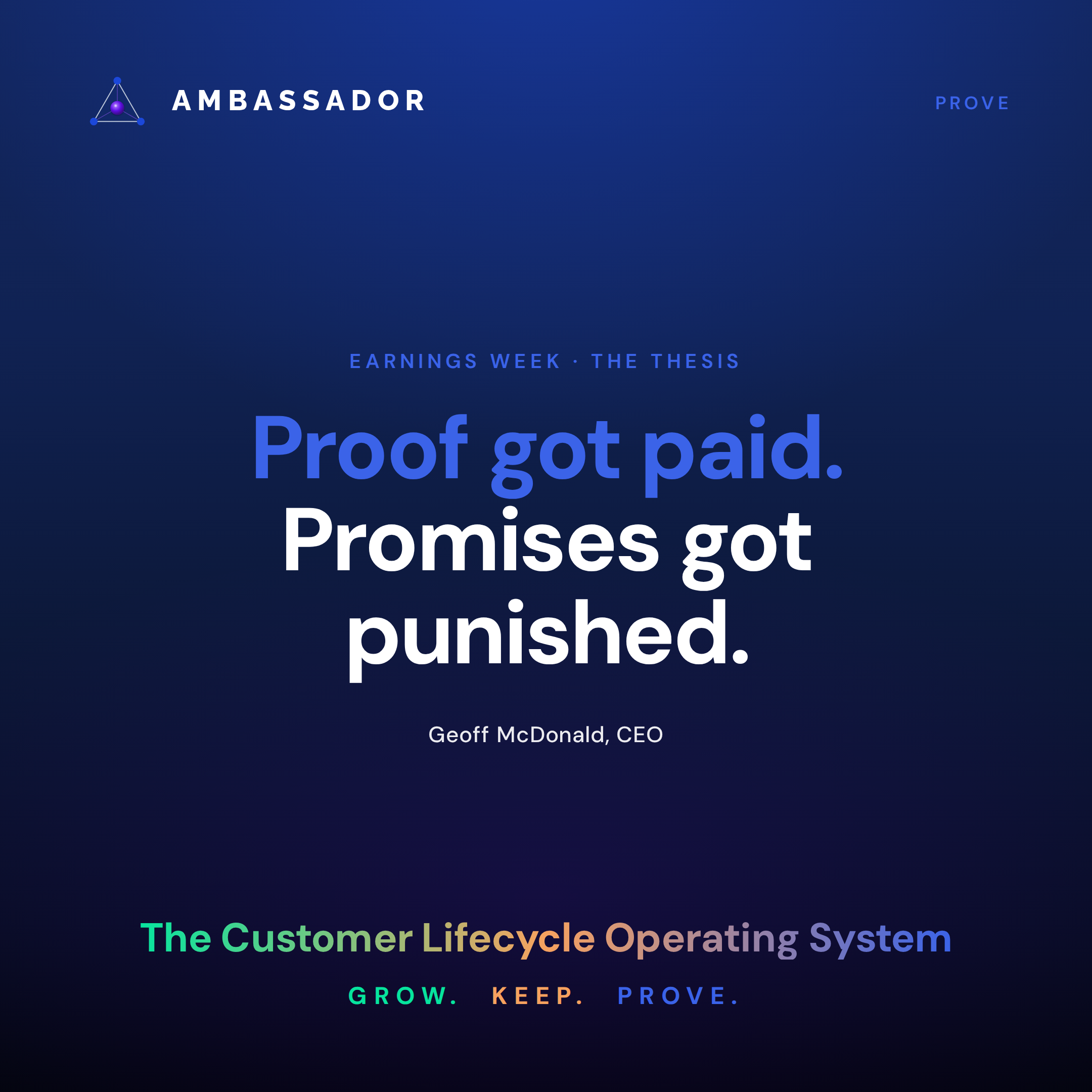 Proof Got Paid. Promises Got Punished.