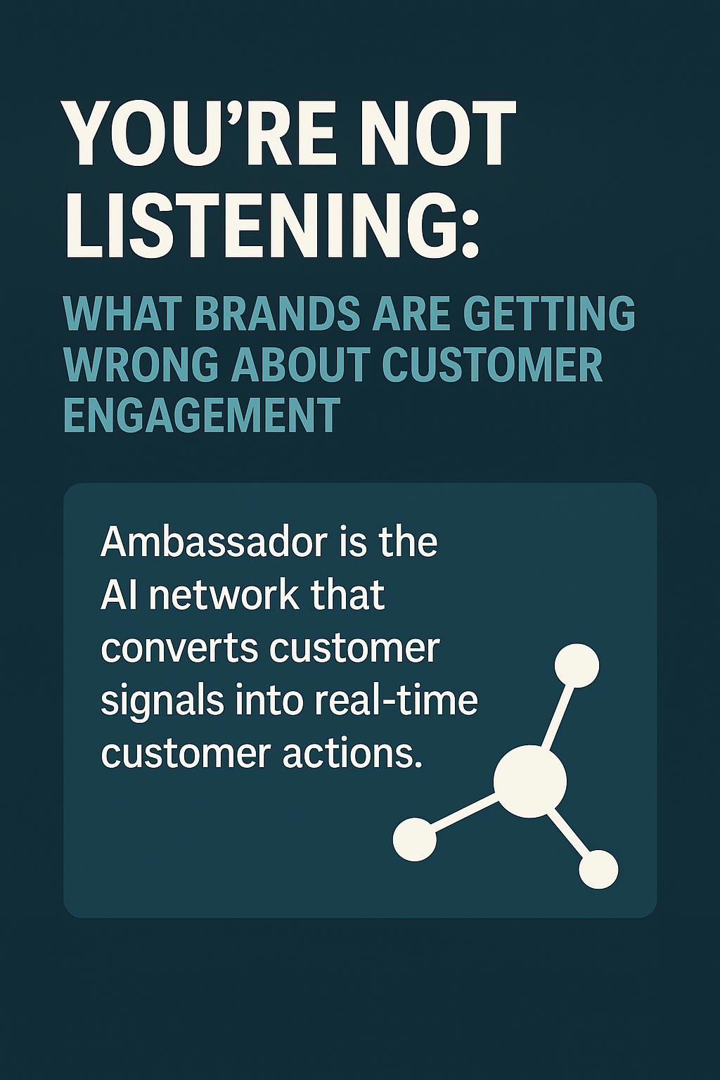 You’re Not Listening: What Brands Are Getting Wrong About Customer Engagement