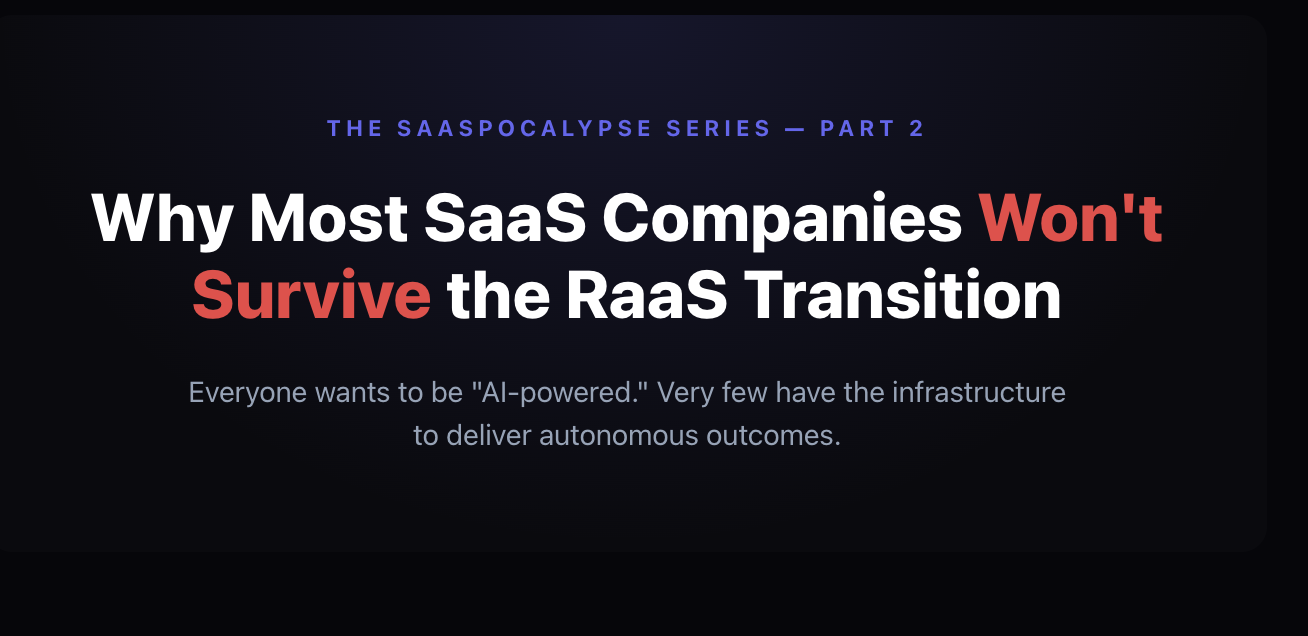 The Real Math Behind RaaS: Why Most SaaS Companies Won't Make It