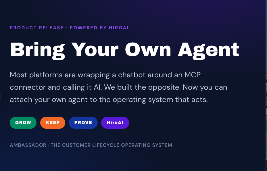 Bring Your Own Agent