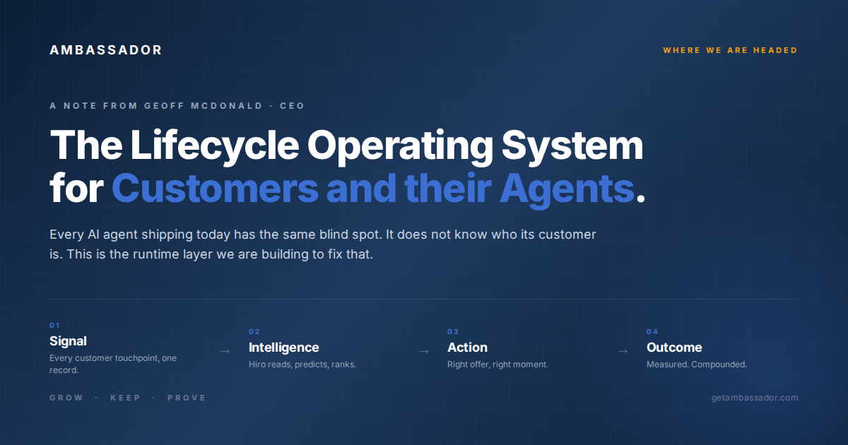 The Lifecycle Operating System for Customers and their Agents