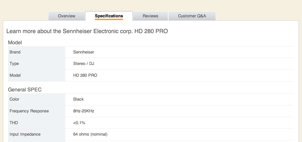 Newegg Tabbed Product Page